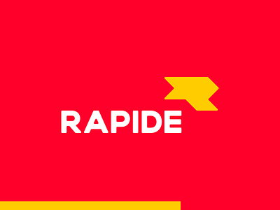 Rapide delivery saas platform logo design: R, running, arrow abstract modern minimalistic arrow courier deliveries delivery express fast jump jumping letter mark monogram logo logo design order quick r rabbit run running runner saas shopping speed