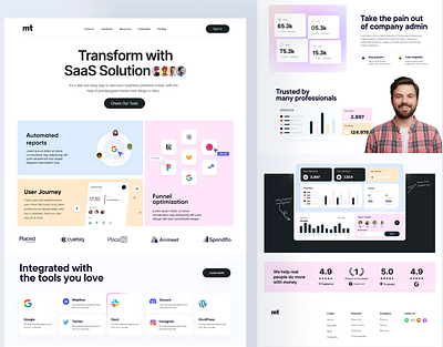 Saas landing page elementor landing page logo saas saas landing page saas product wordpress