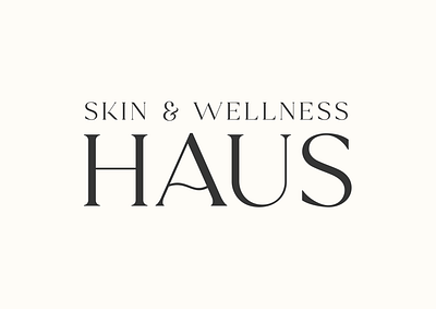 Skin & Wellness Haus Bespoke Logo branding design graphic design logo