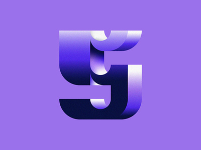 36 Days of Type - 5 36 days of type 3d 5 five futuristic gradient letter number purple type typography