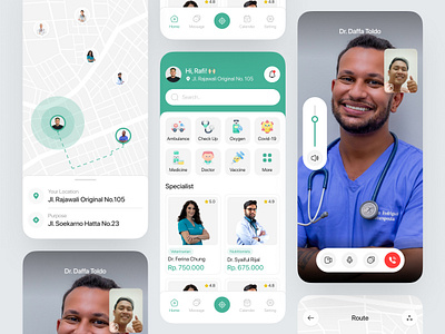 Health Care Mobile App appoinment care chat clinic consultation covid dental doctor drug health health care hospital medical medicine mobile pharmacy store ui ux video