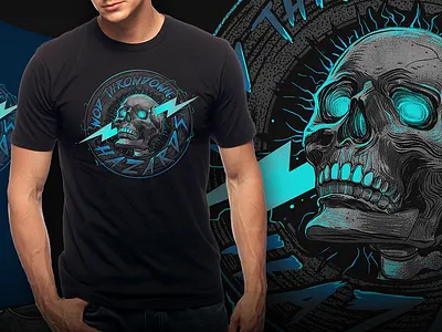 Electron Skull 3d branding design graphic design illustration logo typography ui ux vector