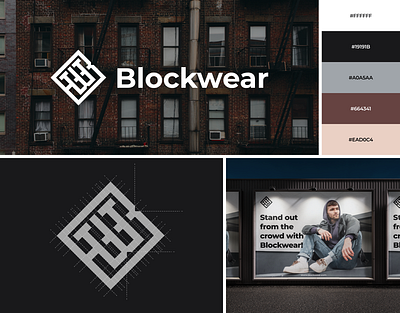 Blockwear Logo | Streetwear clothing brand identity logo branding design graphic design logo ui