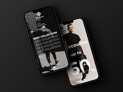 Blockwear Mobile App | Streetwear clothing brand visual identity app branding design graphic design ui ux