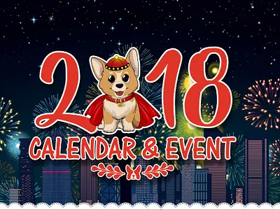 Year of Corgi 2018 | Calendar Design calendar calendar design corgi design dog graphic design illustration jonwkhoo