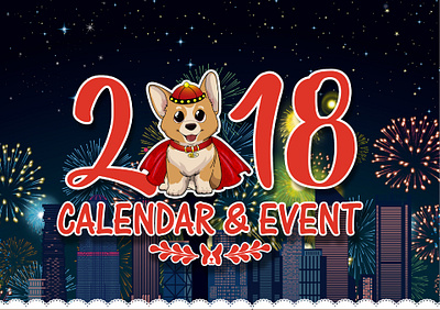 Year of Corgi 2018 | Calendar Design calendar calendar design corgi design dog graphic design illustration jonwkhoo