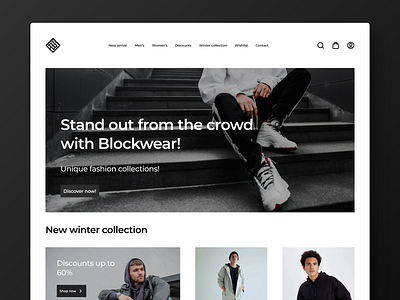 Blockwear Website Design | Streetwear clothing brand webdesign branding design graphic design ui ux