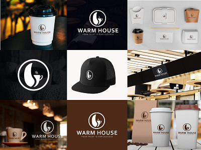 Warm House || Coffee Logo 99design brand logo branding coffee coffee bean coffee logo coffeeshop emblem logo flat logo graphic design icon logo logo logo 2023 logo coffee logo design logo designer logo new minimal logo monogram logo unique logo