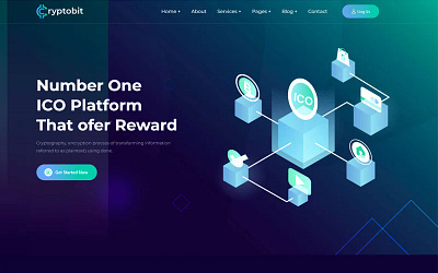 Cryptobit ICO Cryptocurrency HTML5 Template agency bitcoin blockchain business coin crypto cryptocurrency currency digital exchange finance ico investment market marketplace nft nft marketplace token trading wallet