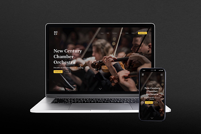 NCCO Website Design | Chamber orchestra website branding design graphic design ui ux