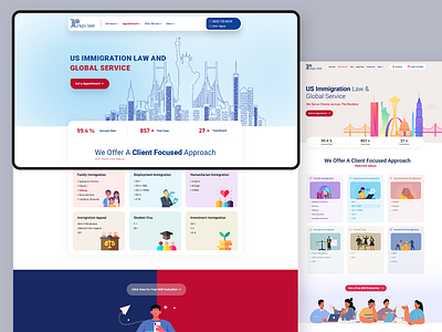Website Re-design for US Legal Agency branding clean app design illustration ui ui design ux ux design web design