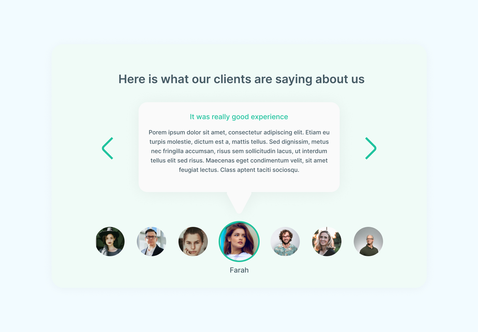 Testimonial|Daily Ui Challenge#39 By Quratulain Rafiq On Dribbble