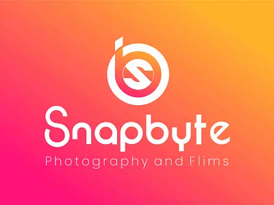 Snapbyte Photography and Flims Logo branding bs logo dribbble best shot graphic design illustration logo sb logo ui