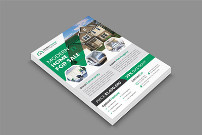 Real estate business Flyer Template layout