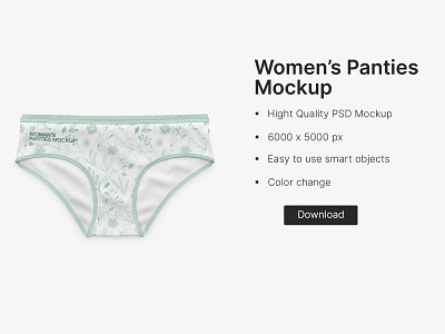 Women’s Panties Mockup apparel branding design graphic design logo mockup