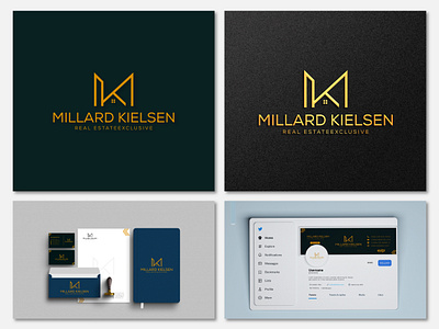 Real Estate Logo and Branding Kit. construction