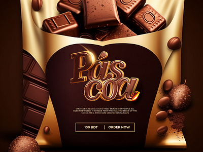 Pascoa | Chocolate Social Media Banner Design | 2023 ai branding chocolate chocolate banner colors design graphic design graphics design instagram post design social media social media banner typ typography