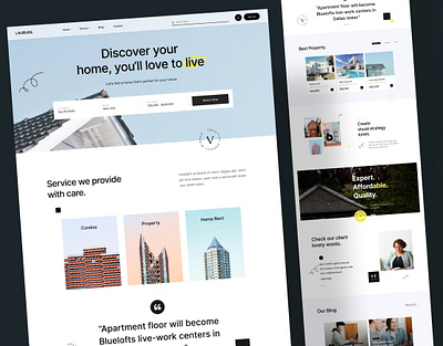 Real Estate Landing Page estate househunting landingpage landingpagedesign realestate renthome ui uidesign userexperience userinterface ux uxdesign web webdesign website websitedesign