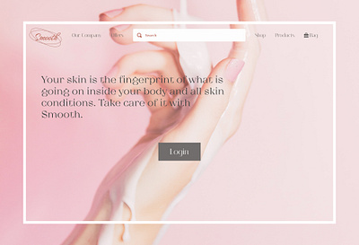 Landing Page for a skin care product 100 days challenge dailyui design figma landingpage skincare product ui