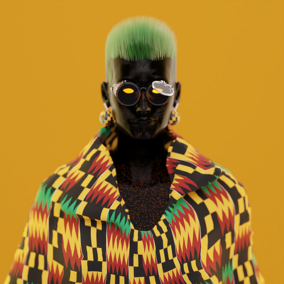 AFR PNK | FAKAZA | Character Design 3d africa afrofuturism animation blender character design gaming illustration