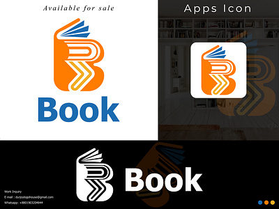 Books - Logo Design (Unused ) a b c d e f g h i j k l m n app appicon b best logo book logo brand identity branding creative logo graphic design logo logo design logo inspirations logofolio modern logo monogram negative space logo o p q r s t u v w x y z vector