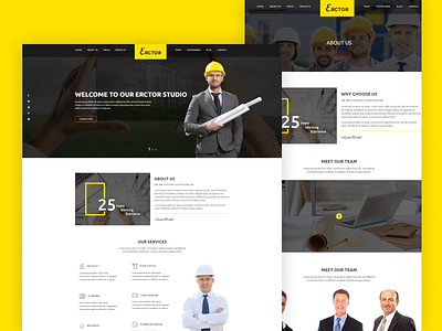 Architecture HTML Template - Erctor modern