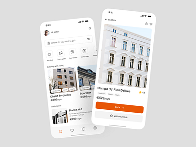 Vacation Property Booking Mobile App agency agent airbnb apartement app booking booking app mobile mobile app online booking properties property property app property management realestate rent house rental residence ux vocation