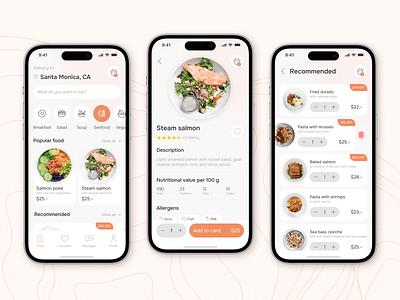 Food Delivery App app delivery design event events food graphic design illustration restaurant ui ux vector