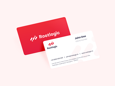Rootlogic - Business Card Design brand brand identity branding buisnesscard business card clean creative design graphic design illustration interface logo stationary ui visiting card