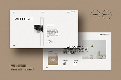 Brand Strategy Template #1 app branding design graphic design illustration logo typography ui ux vector