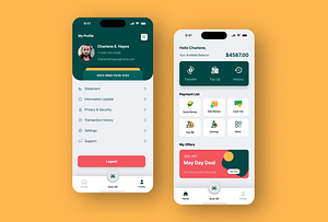 Modern E-wallet App UI Design by Fayzur Rahman on Dribbble