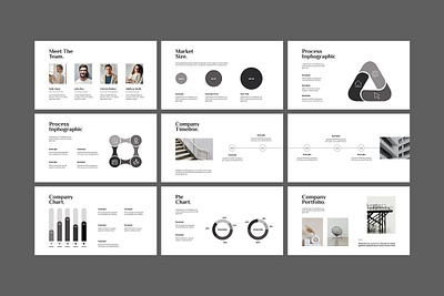 Minimal Presentation Template #7 app branding design graphic design illustration logo typography ui ux vector