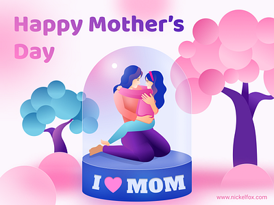 Celebrating Mother's Day art color design exploration illustration minimal ui vector