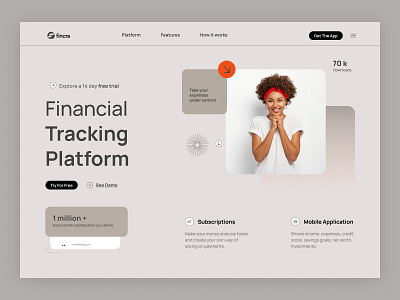 Financial tracking platform app branding design graphic design illustration typography ui ux