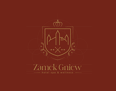 Gniew Castle - identity arms brand branding castel crest history hotel identity logo old poland shield spa