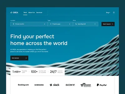 Home finder property search animation architect architecture estate interaction landing microinteraction minimalistic motion graphics page property real search ui ux web web design webdesign