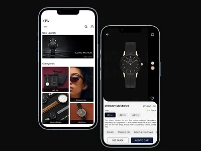 Watch Store- UI Design app design ui ux