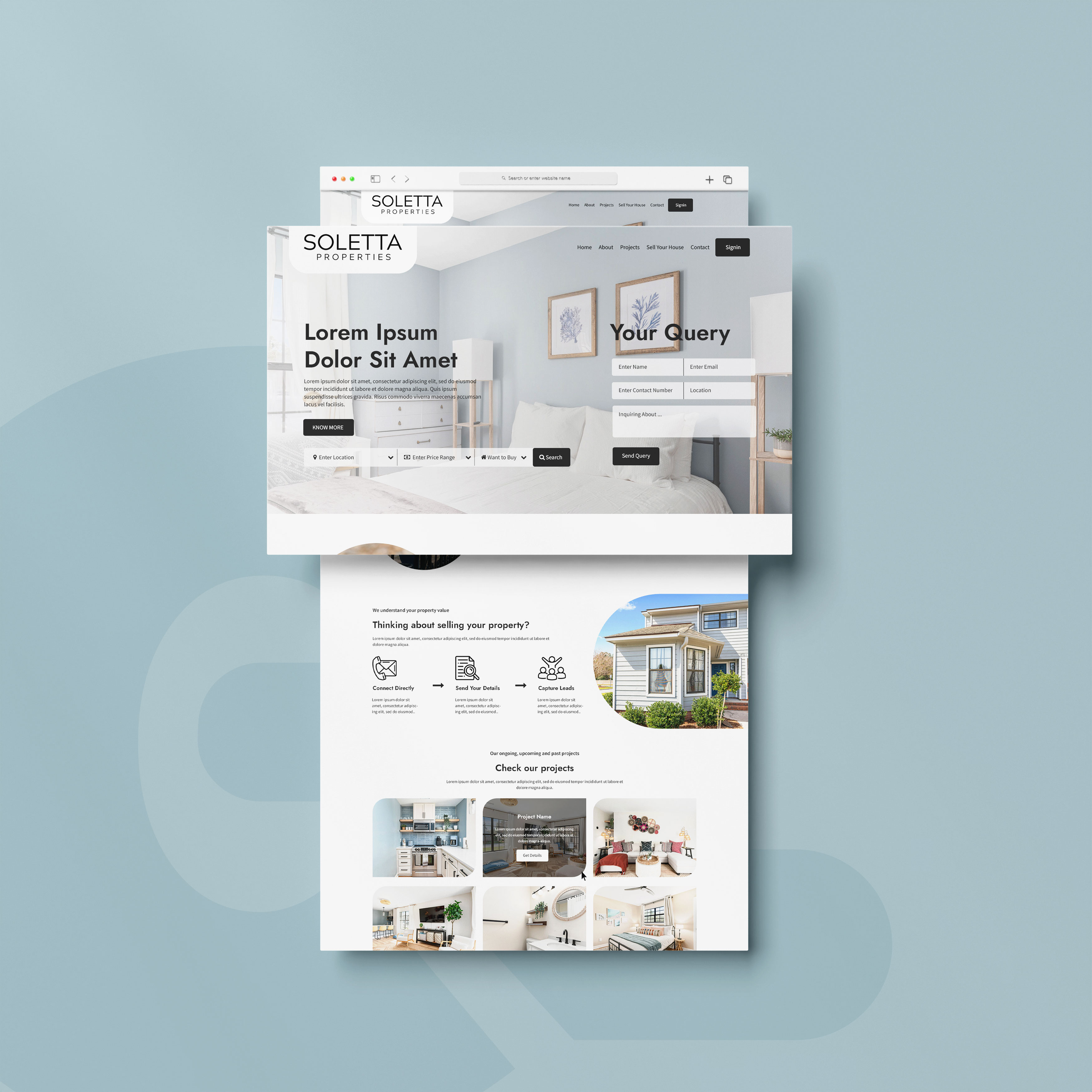 This is an online property buying and selling website best custom design development flat modern multipurpose property trendy ui unique ux web web design website website design wordpress