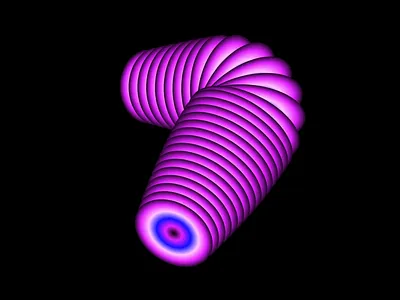 36 Days of Type - 7 36 days of type 36daysoftype 7 animation design font generative gradient graphic design kinetic type motion motion graphics number type design typography