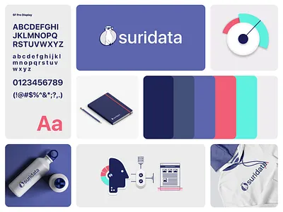Suridata Branding branding business color palette design design agency graphic design illustar illustration logo product design startup style guide ui ui design ux ux design web design
