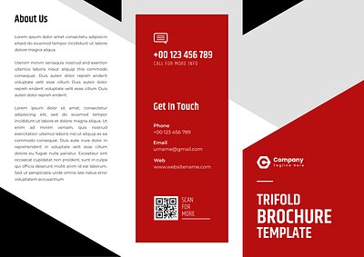 Brochure template design branding graphic design ui vector