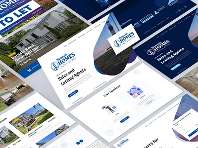 Plymouth Homes Letting and Estate Agents branding design logo ui website