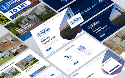 Plymouth Homes Letting and Estate Agents branding design logo ui website