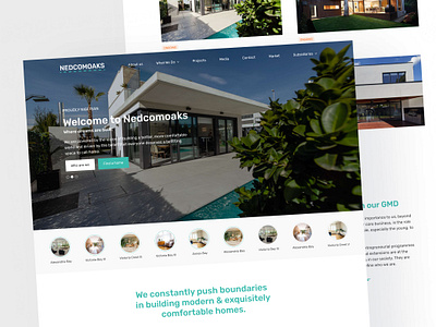Nedcomoaks - Landing Page Design design ui ux