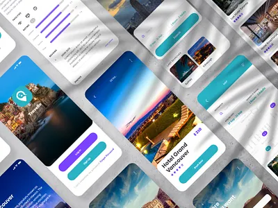 Travello app concept design ios travel ui