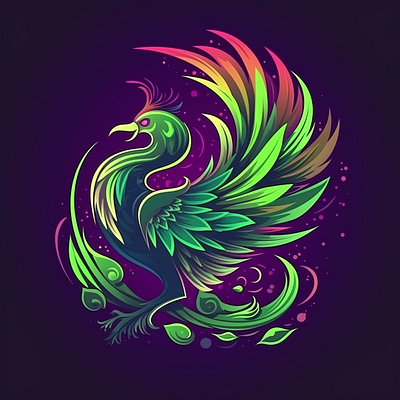 Phoenix animal brand branding company design elegant illustration logo vector