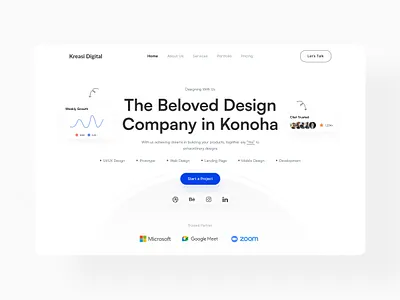 Kreasi Digital | Company Profile agency agency website app design clean company company profile corporate corporate website design inspiration landing page profile uidesign uiux uiuxdesign ux design web web design webdesign