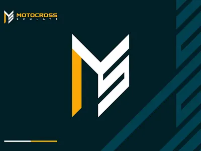 Motocross Schlatt branding graphic design logo ms ms logo