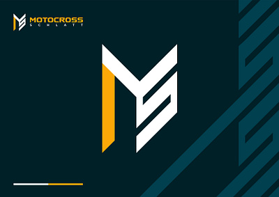 Motocross Schlatt branding graphic design logo ms ms logo