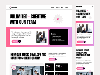 Creative Design Agency Landing Page agency agency landing page agency ui design agency website creative agency digital agency landing page landing page design modern agency website modern design modern landing page portfolio website web design website design